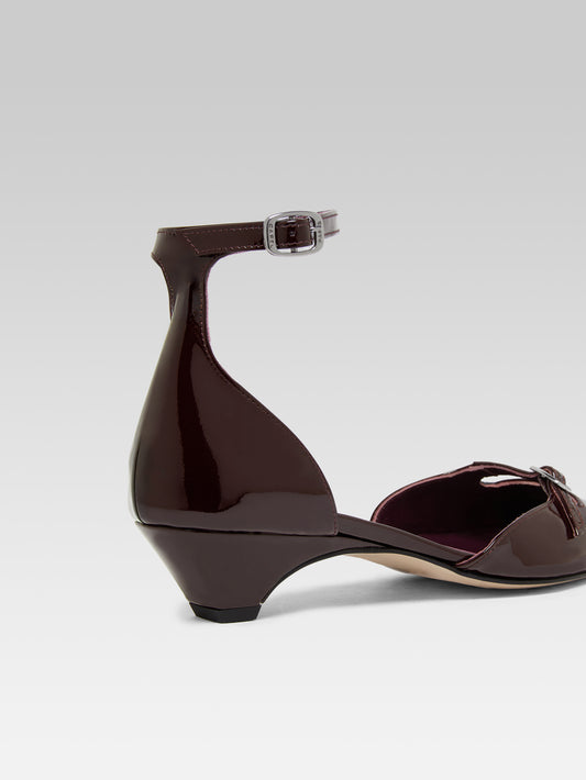 Emma - Brown patent leather ballet flats - Image number 5