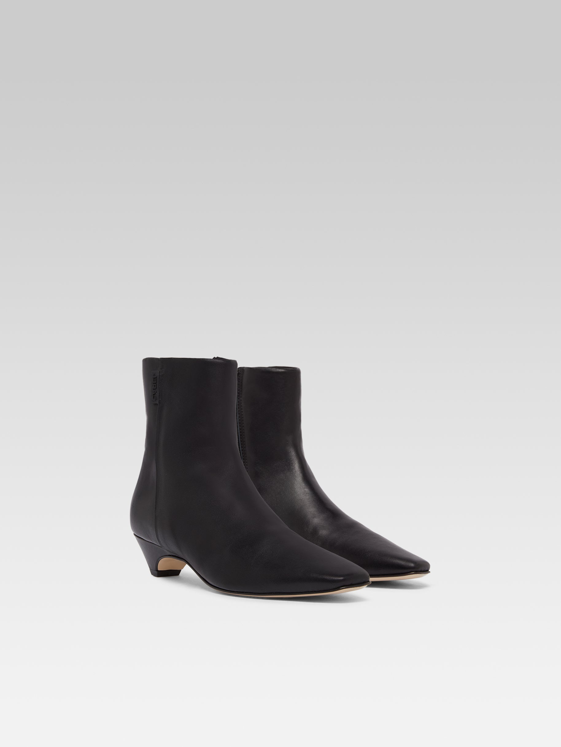 Monica - Bottines cuir noir - Image numéro 2