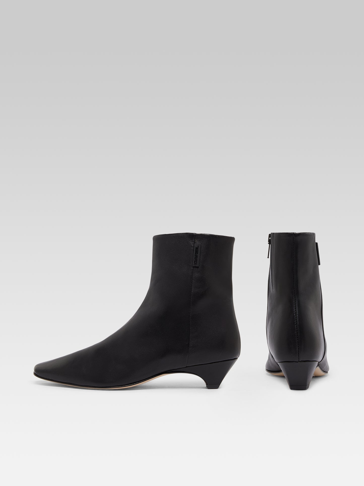 Monica - Bottines cuir noir