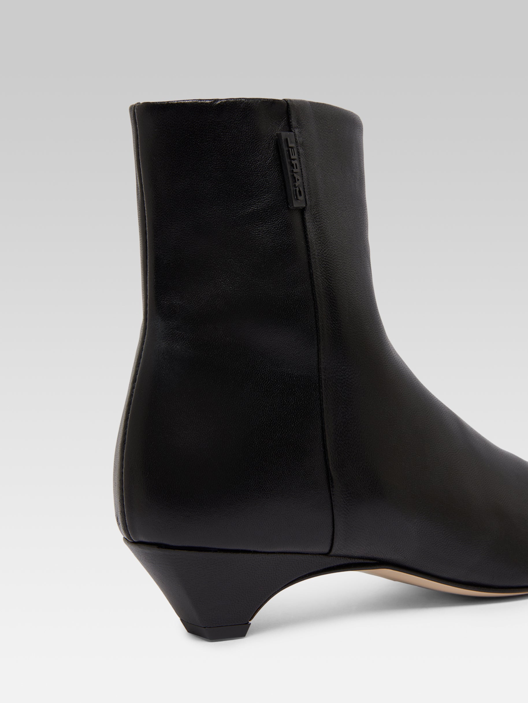 Monica - Bottines cuir noir - Image numéro 5