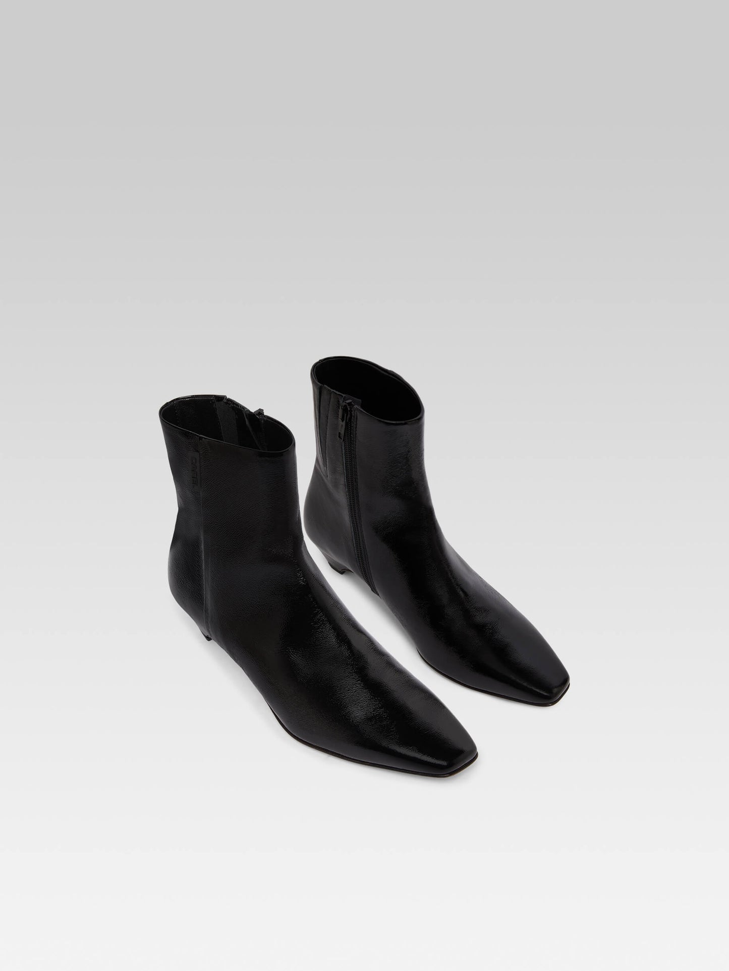 Monica - Bottines cuir verni naplack noir