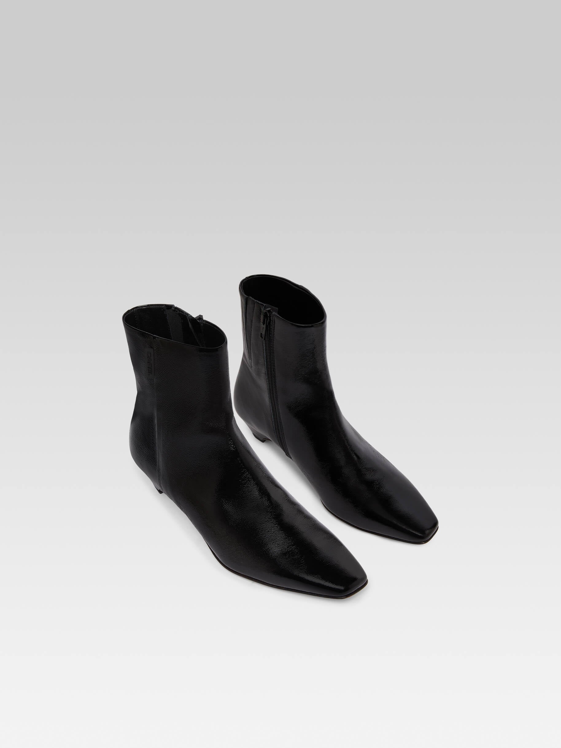 Monica - Bottines cuir verni naplack noir - Image numéro 5