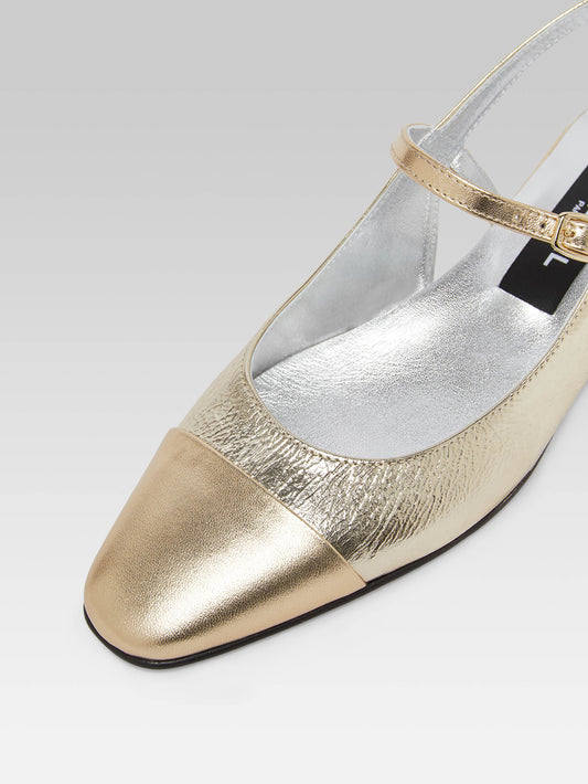 Oceano - Slingback cuir multi platine - Image numéro 3