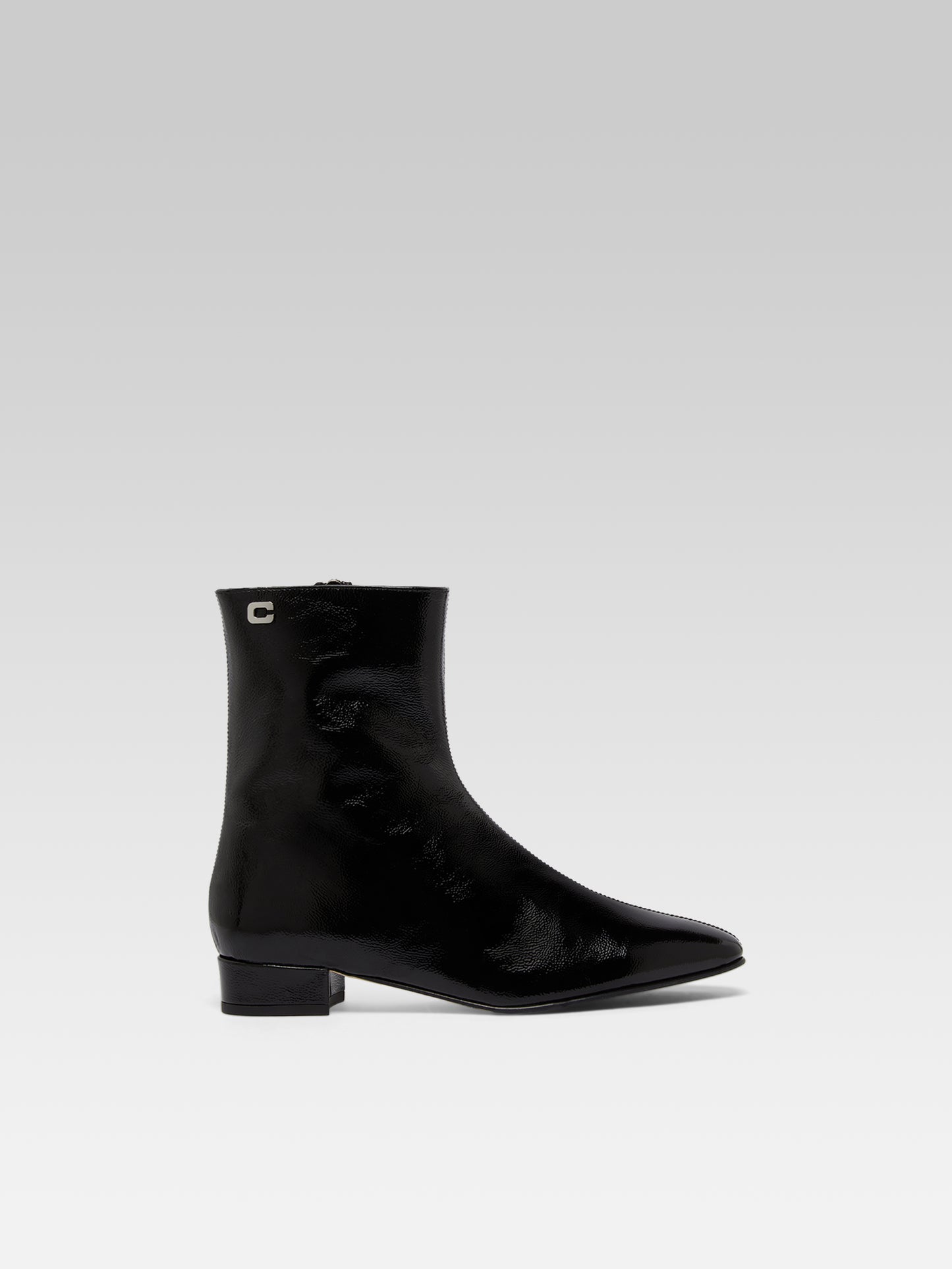 Aiglon - Black naplack leather ankle boots