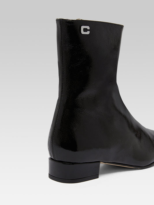 Aiglon - Bottines cuir naplack noir - Image numéro 6