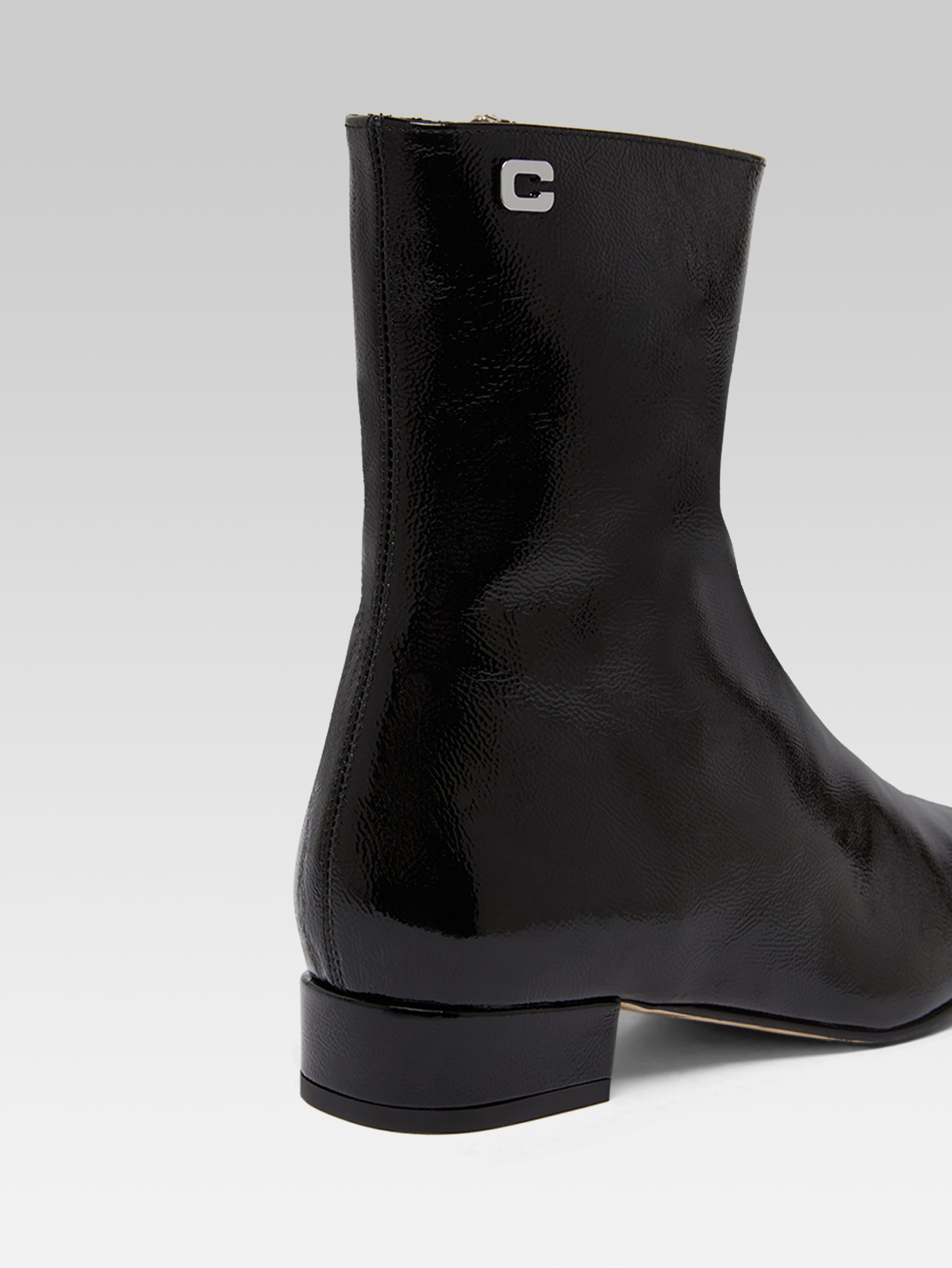 Aiglon - Black naplack leather ankle boots - Image number 5
