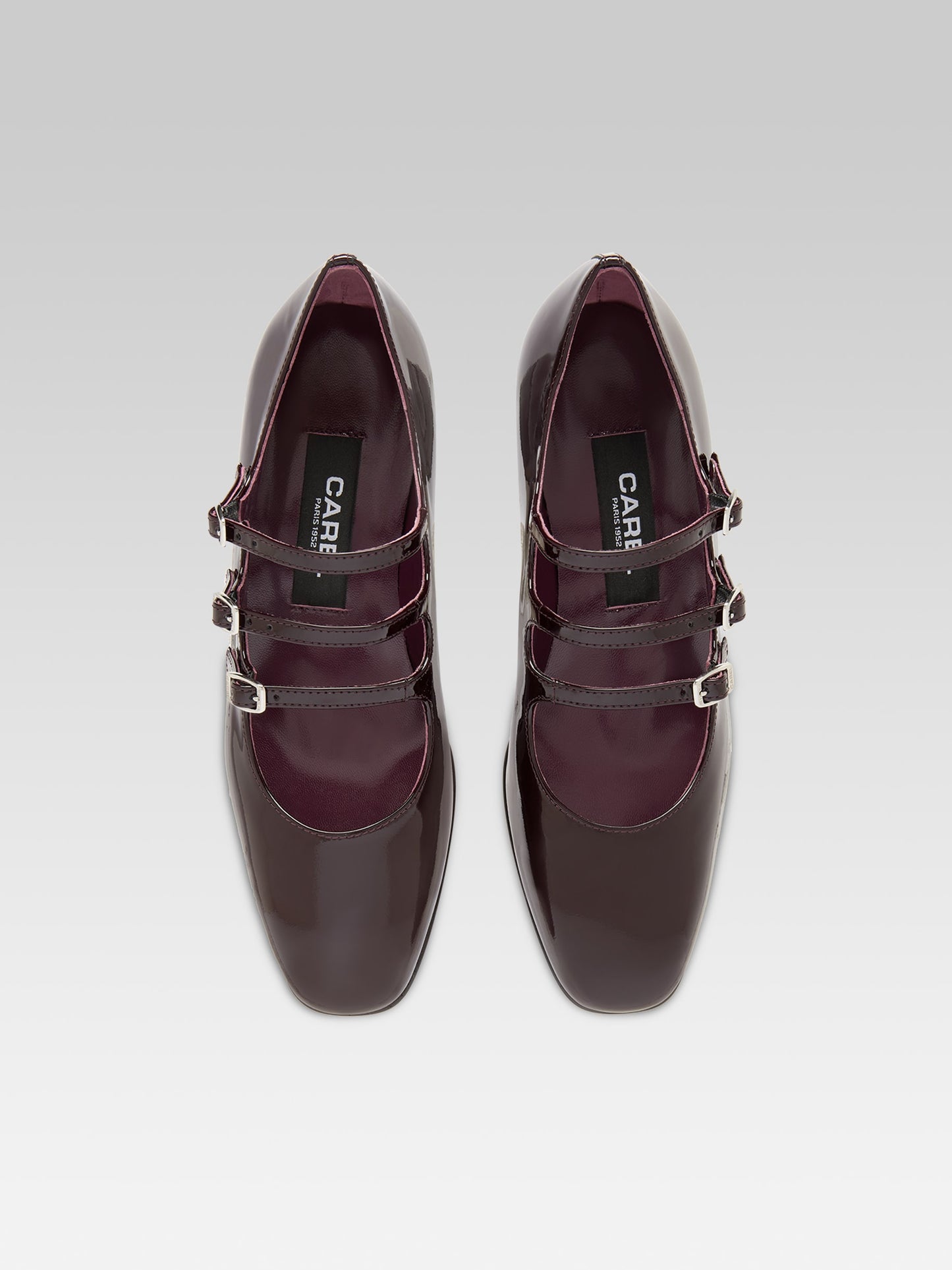 Kina - Brown patent leather Mary Janes pumps