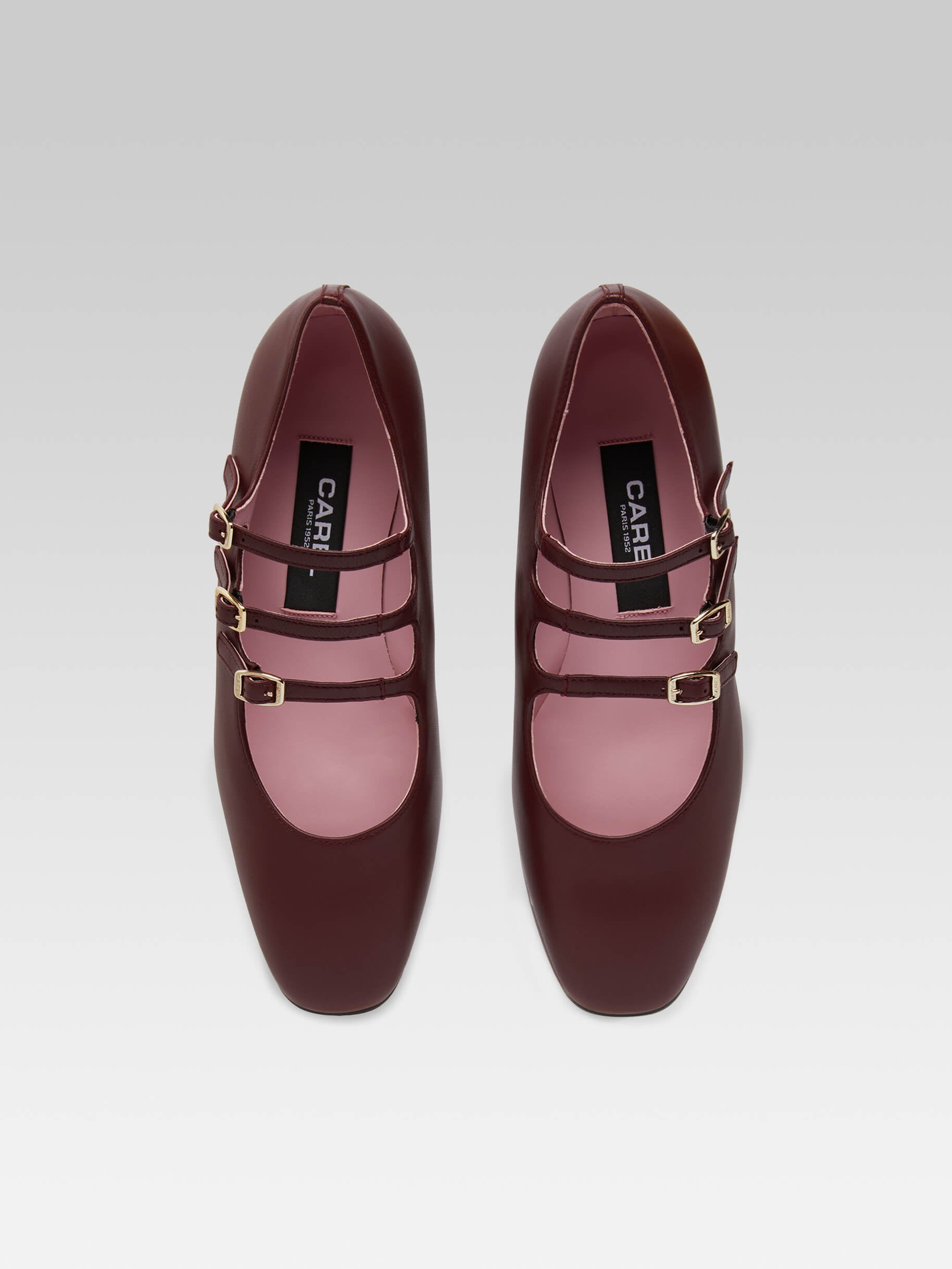 Ariana - Burgundy leather Mary Janes - Image number 4