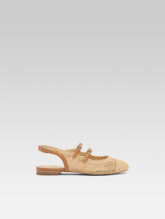 Balma - Natural raffia Mary Janes - Image number 1