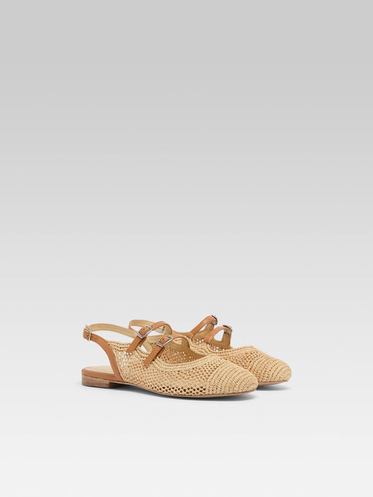 Balma - Natural raffia Mary Janes - Image number 2