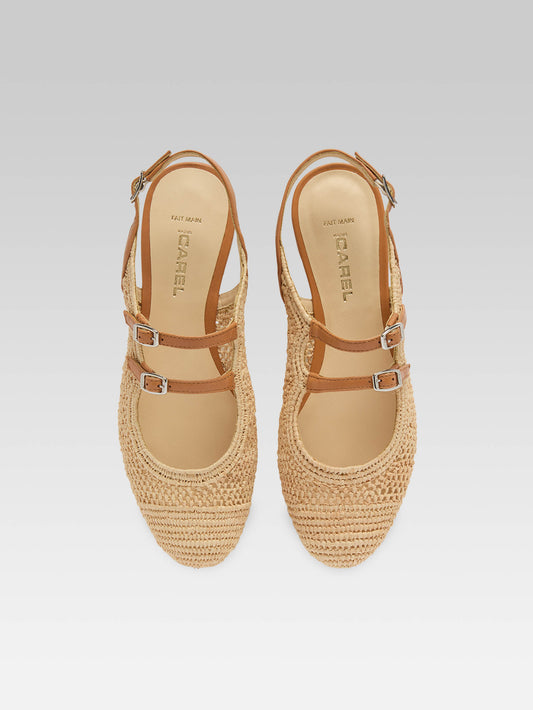 Balma - Natural raffia Mary Janes - Image number 3