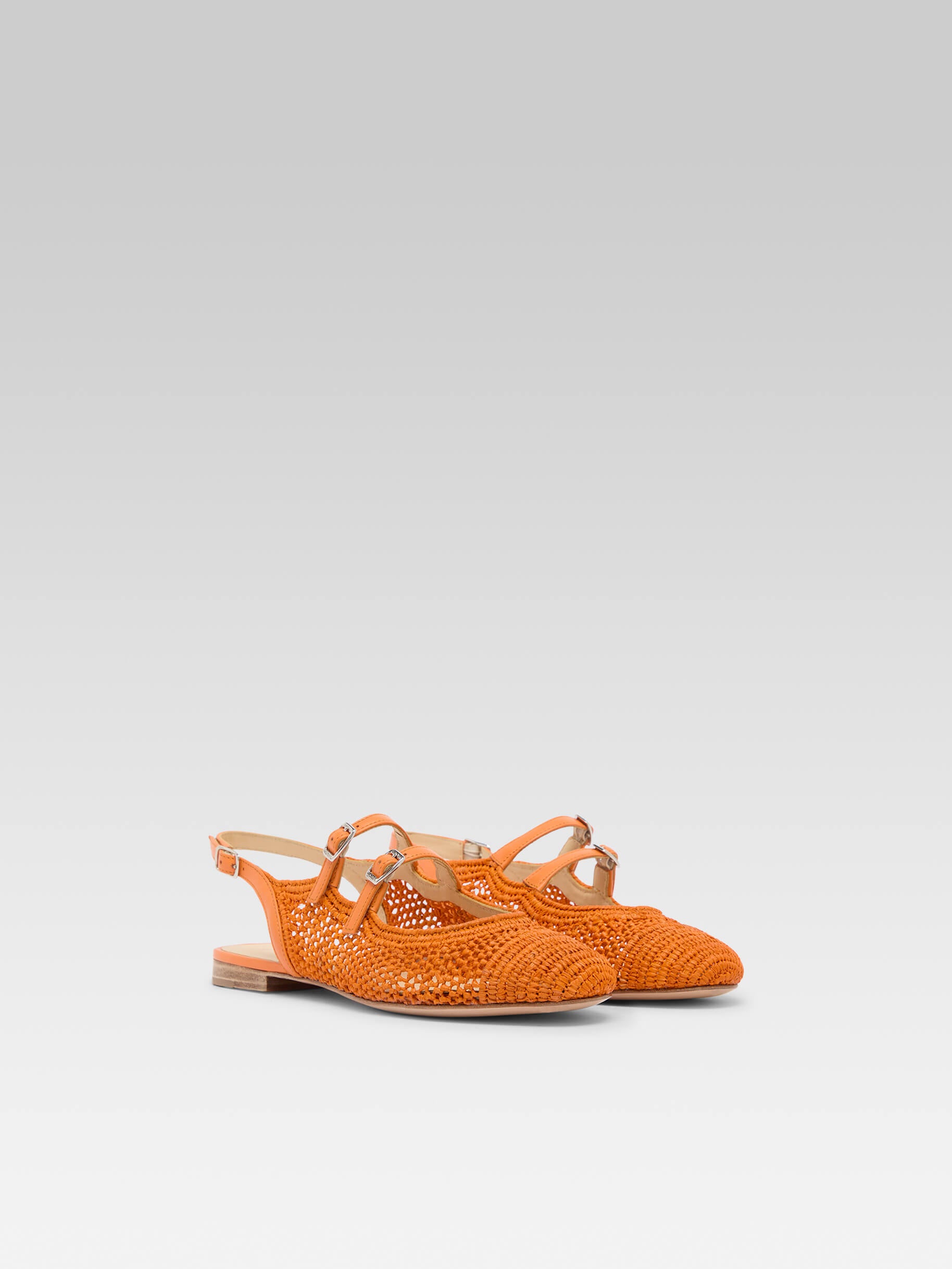 Balma - Babies slingback raphia orange - Image numéro 4