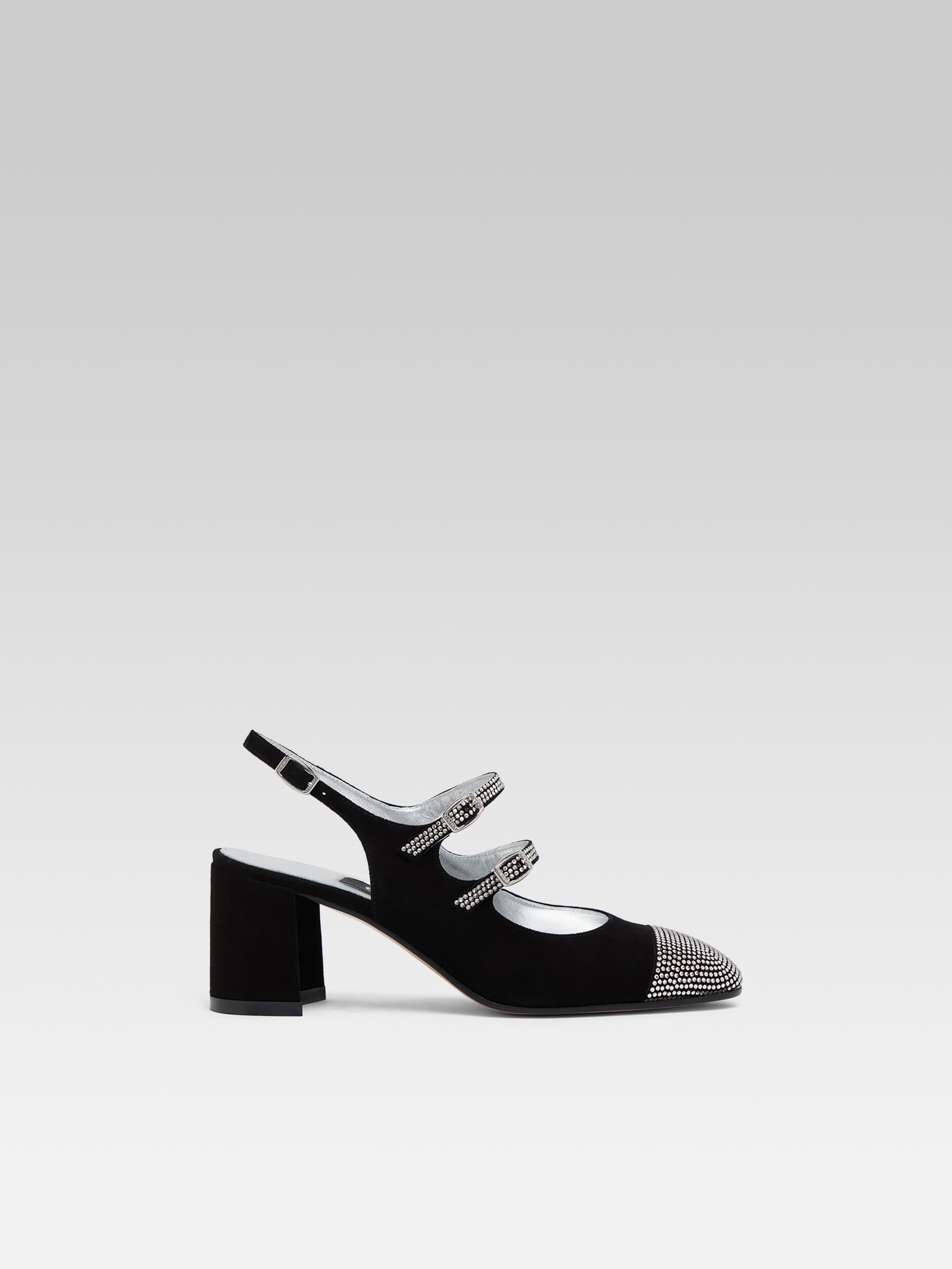Banana - Black patent leather slingback Mary Janes | Carel Paris