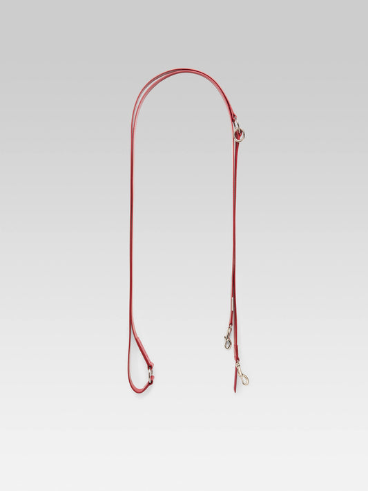 Milou - Red patent leather dog leash
