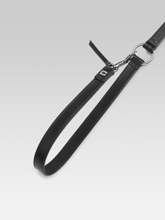 Milou - Black leather dog leash - Image number 3