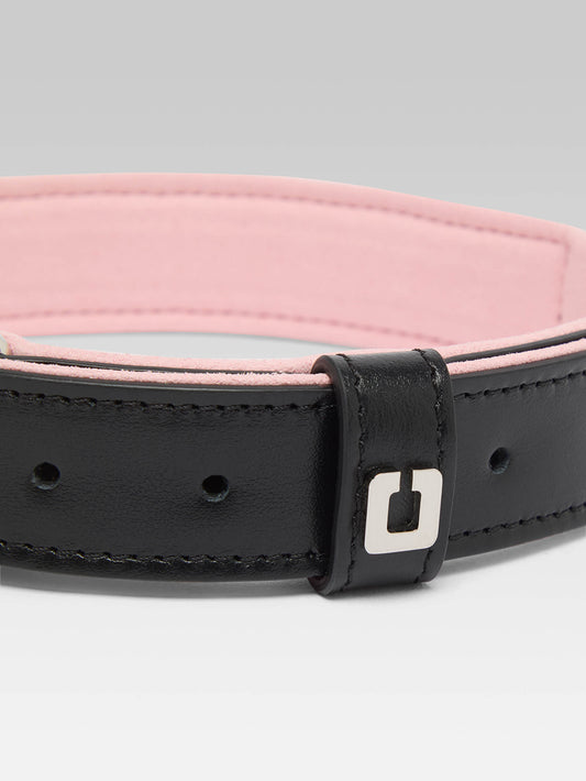 Rex - Black leather dog collar - Image number 2
