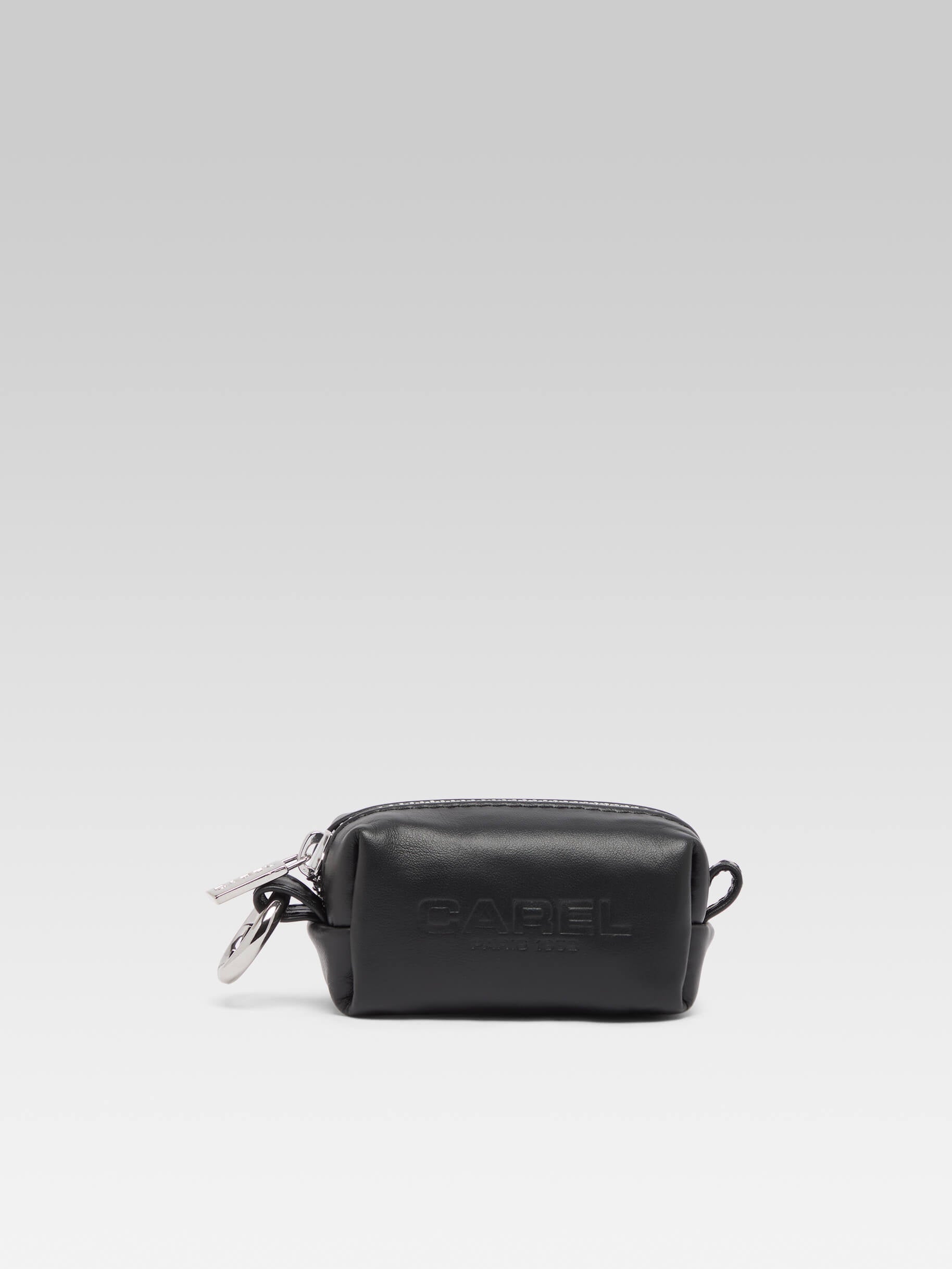 Rintintin - Black leather dog bag dispenser - Image number 1