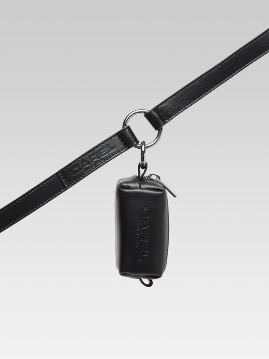 Rintintin - Black leather dog bag dispenser - Image number 2