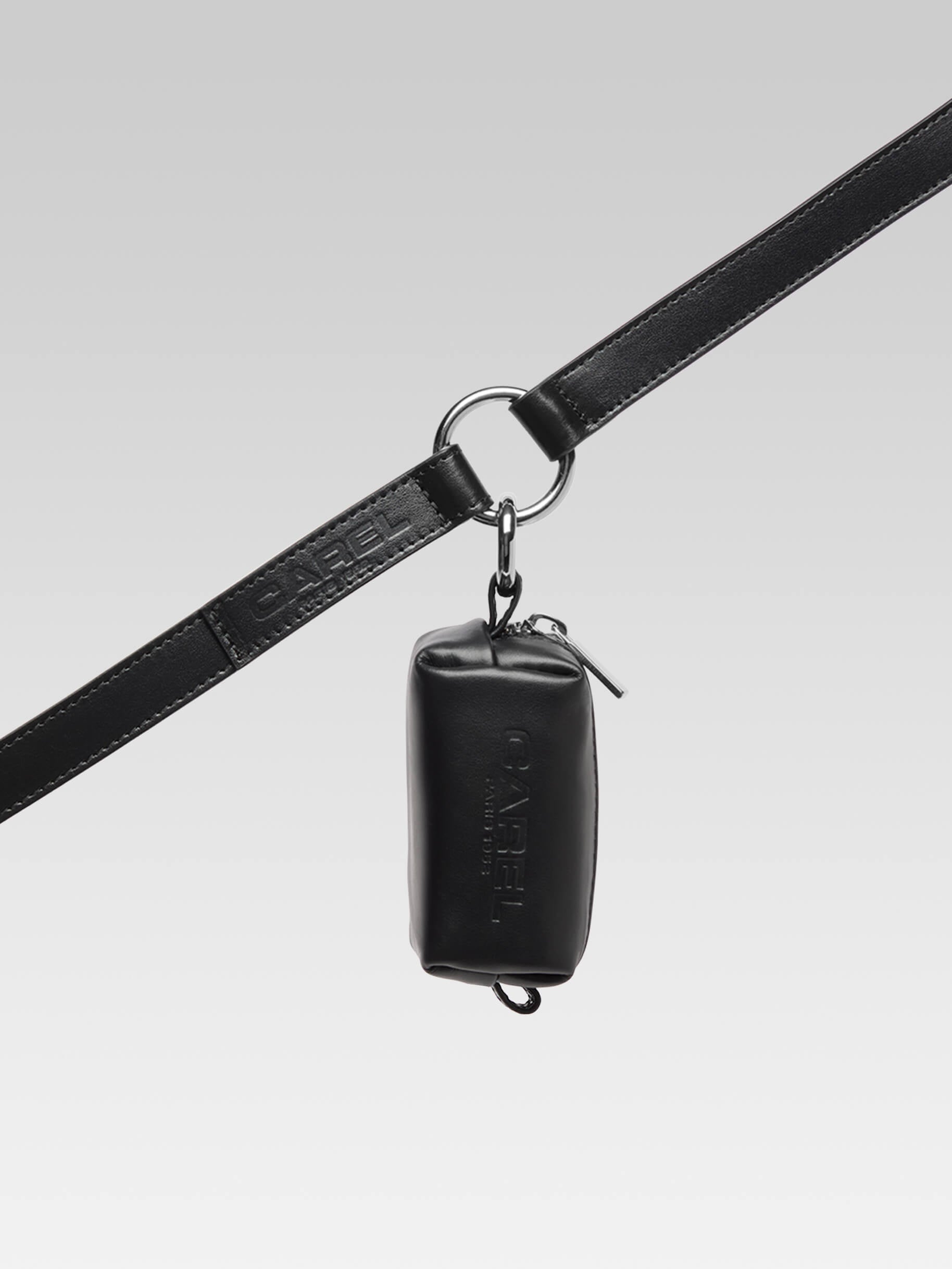 Rintintin - Black leather dog bag dispenser - Image number 2