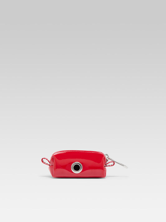 Rintintin - Distributeur de sacs canin cuir verni rouge - Image numéro 4