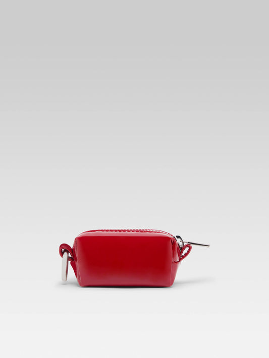 Trousseau - Mini red patent leather pouch - Image number 3