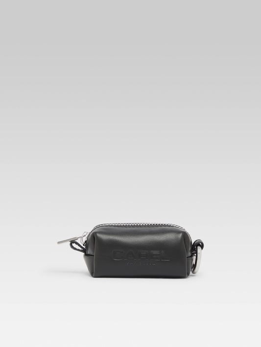 Trousseau - Mini black leather pouch