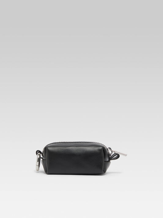 Trousseau - Mini black leather pouch - Image number 3