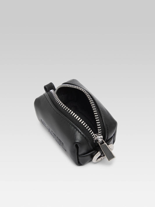 Trousseau - Mini black leather pouch - Image number 2
