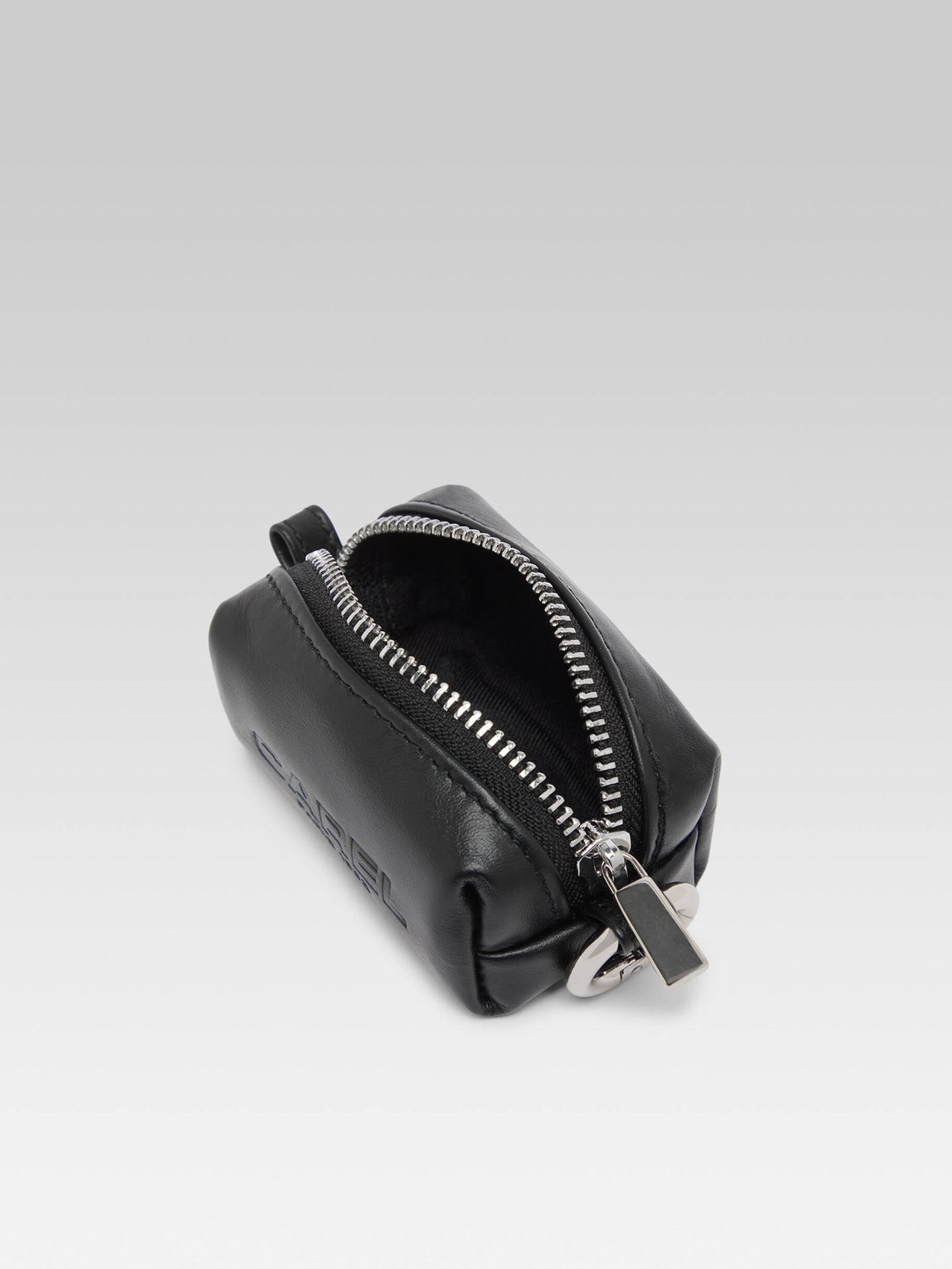 Trousseau - Mini black leather pouch