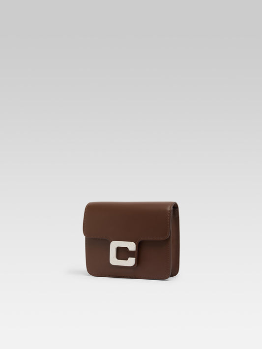 Mini Sorbonne - Sac cuir marron upcyclé - Image numéro 3