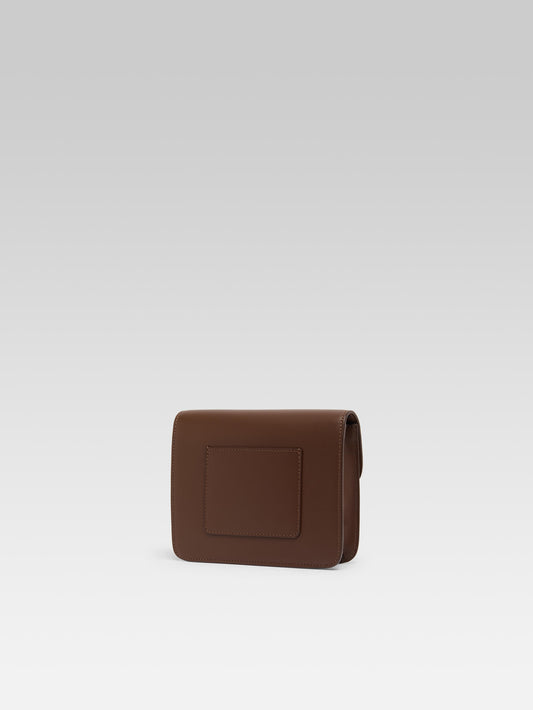 Mini Sorbonne - Sac cuir marron upcyclé - Image numéro 4