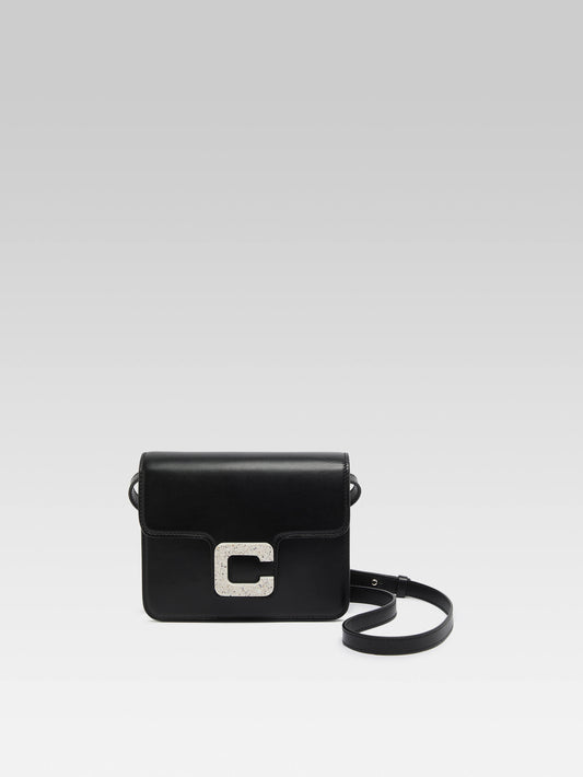 Mini Sorbonne - Sac cuir noir upcyclé