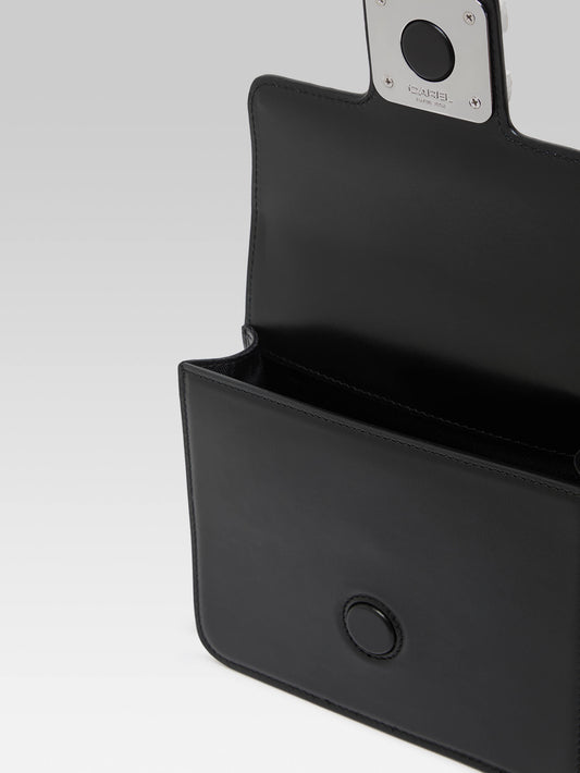 Mini Sorbonne - Sac cuir noir upcyclé - Image numéro 5