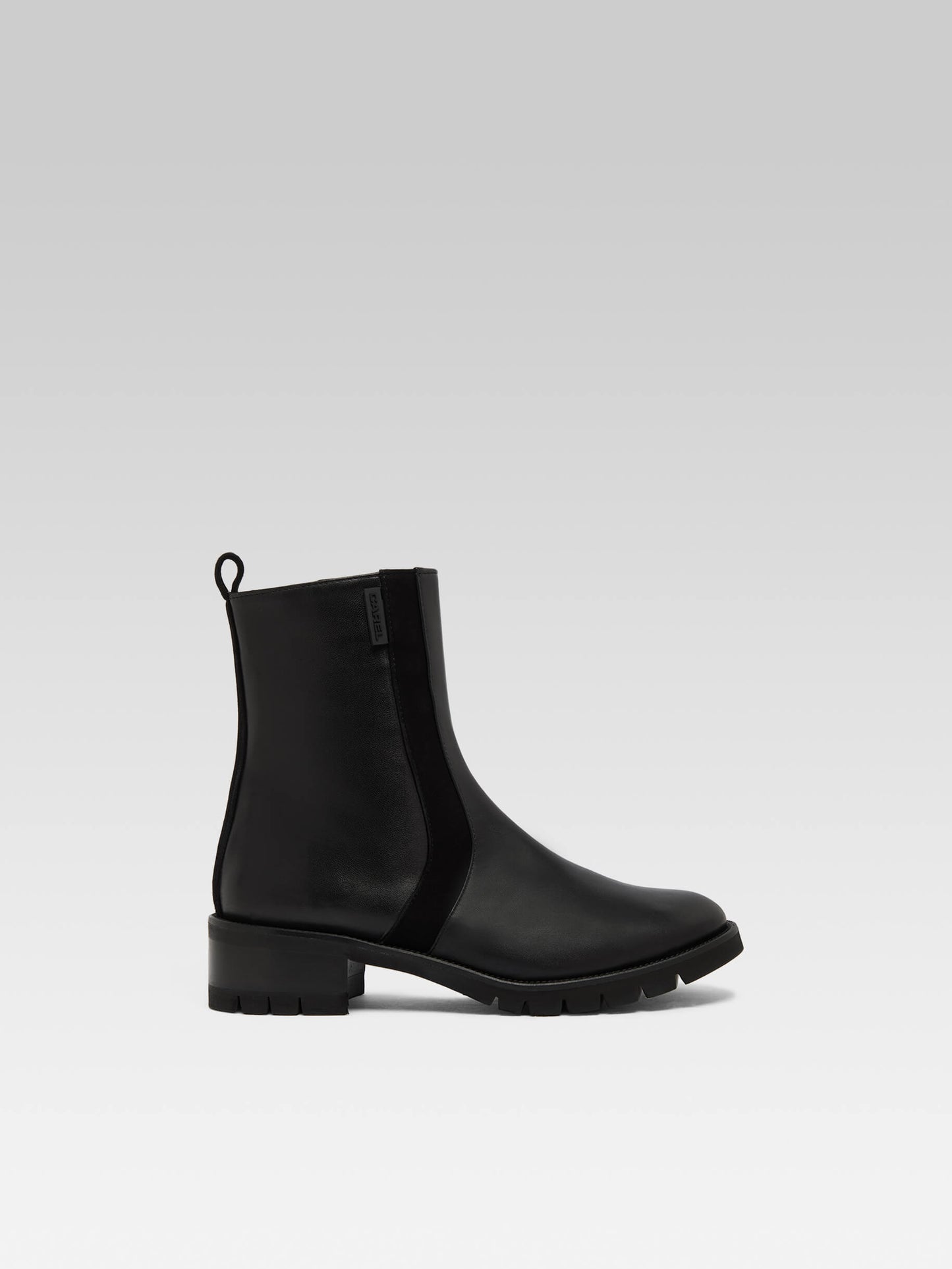 Phoenix - Black suede leather ankle boots