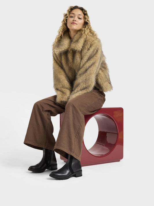 Phoenix - Bottines cuir et cuir velours noir - Image numéro 5