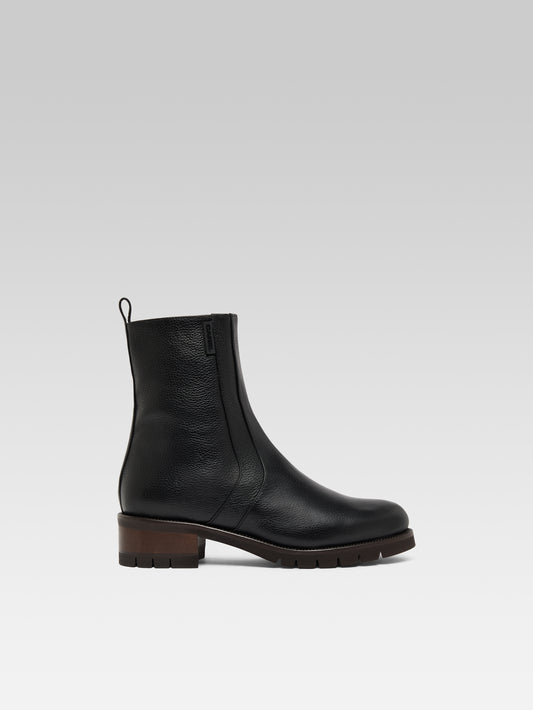 Phoenix  - Bottines cuir noir