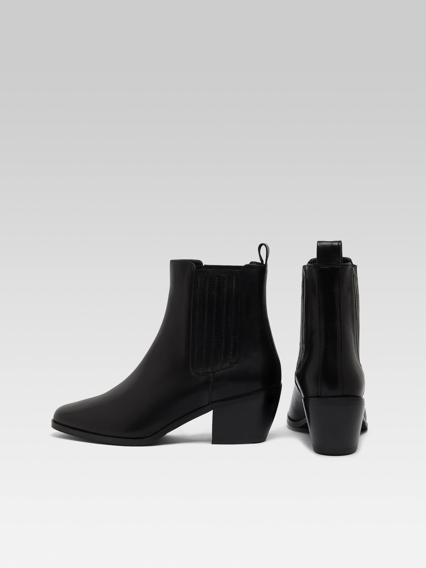 Memphis - Bottines cuir noir
