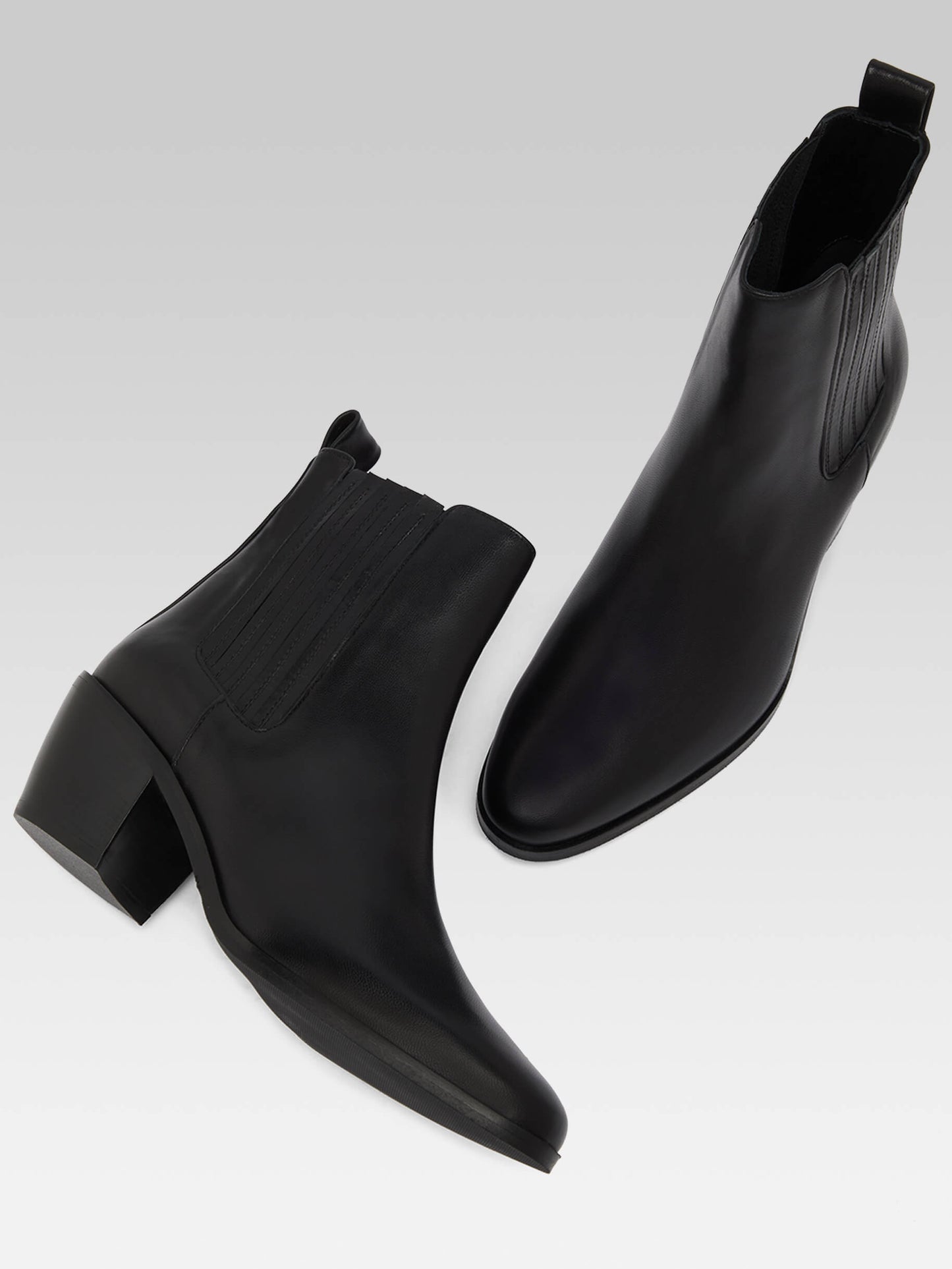 Memphis - Bottines cuir noir