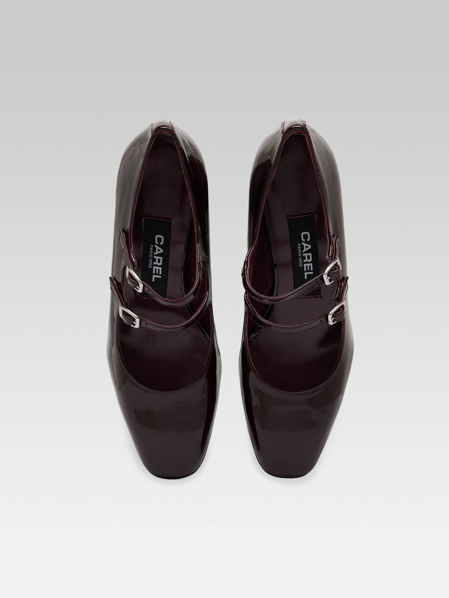 Alice - Brown patent leather Mary Janes pumps