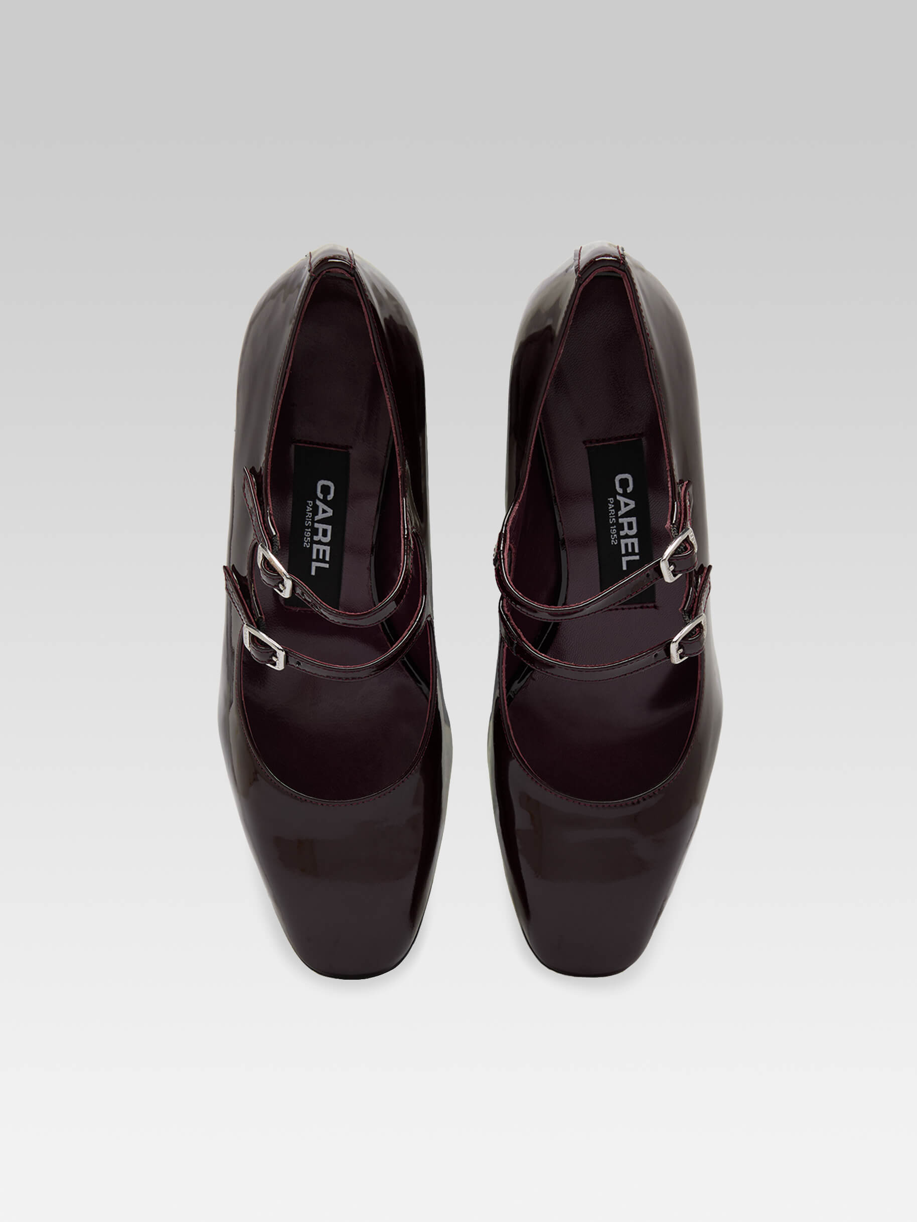 Alice - Brown patent leather Mary Janes pumps - Image number 4