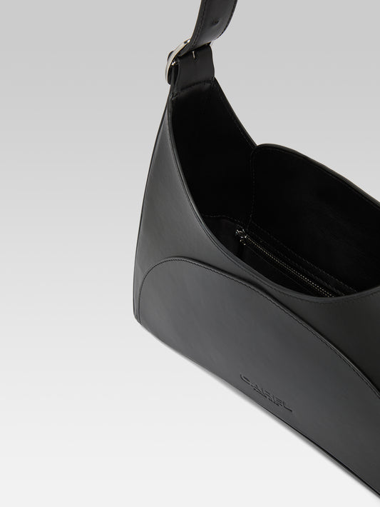 Concorde - Black leather shoulder bag - Image number 5