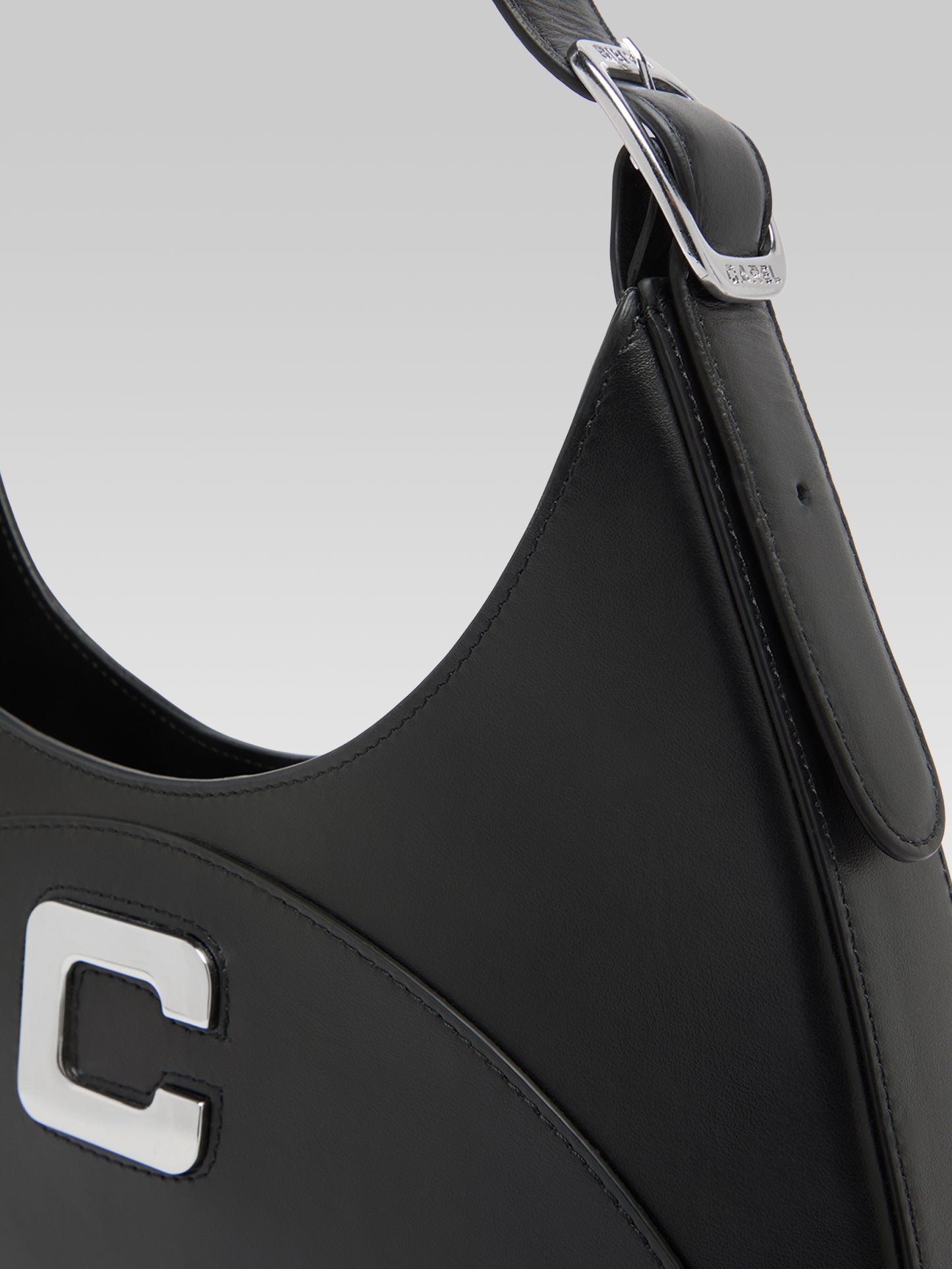 Concorde - Sac épaule cuir noir