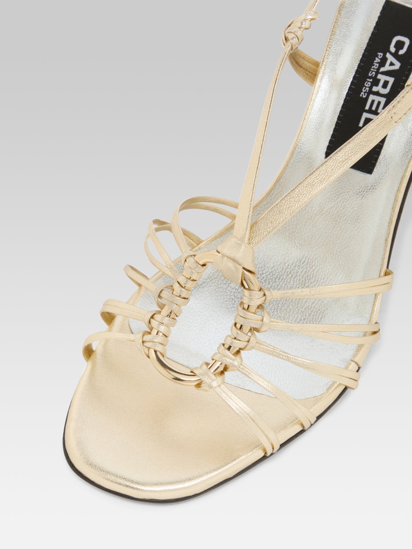 Ipanema - Sandales cuir laminé platine