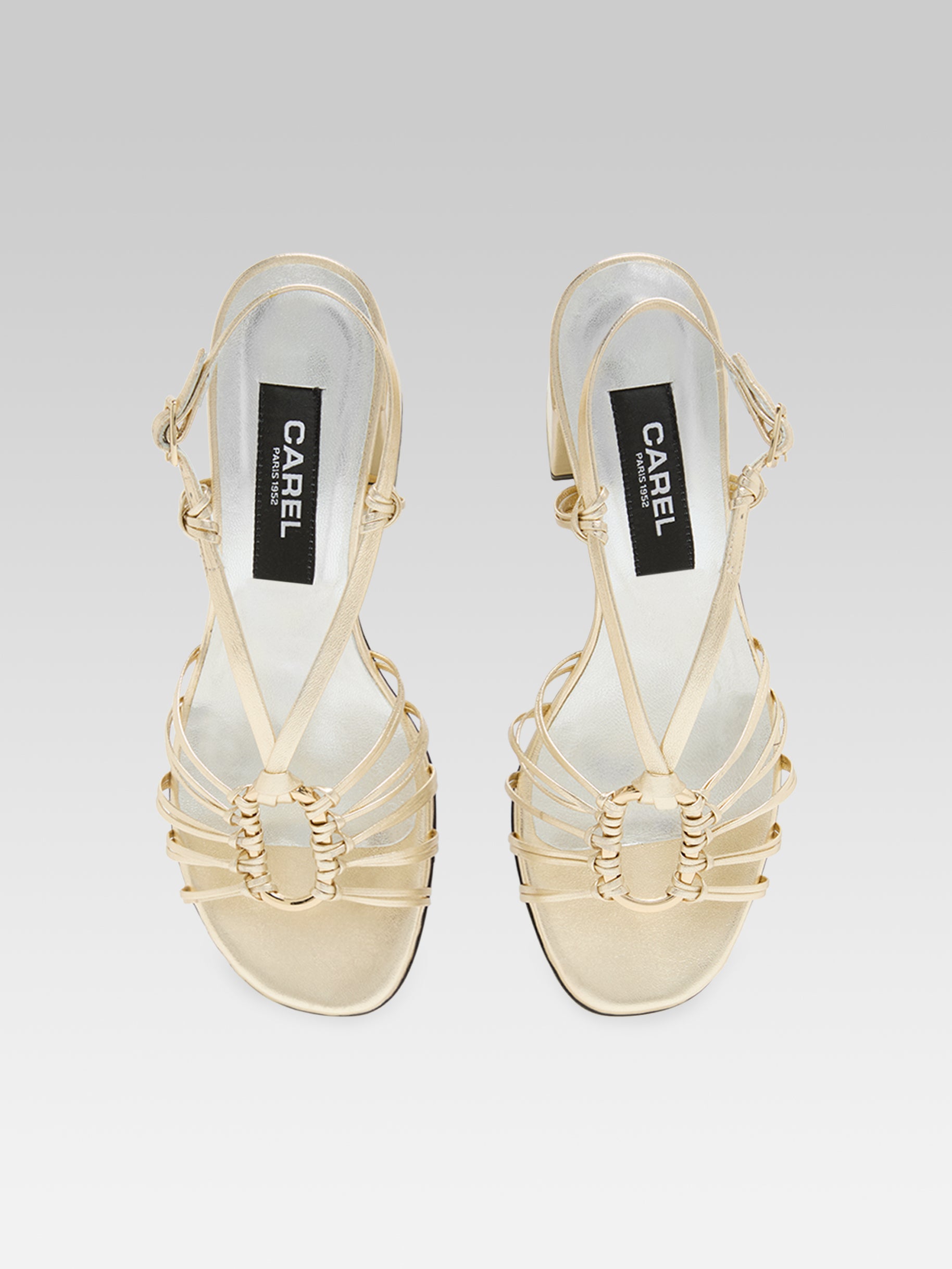 Ipanema - Sandales cuir laminé platine - Image numéro 4