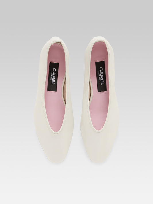Carlotta - Ballerines cuir ivoire - Image numéro 4