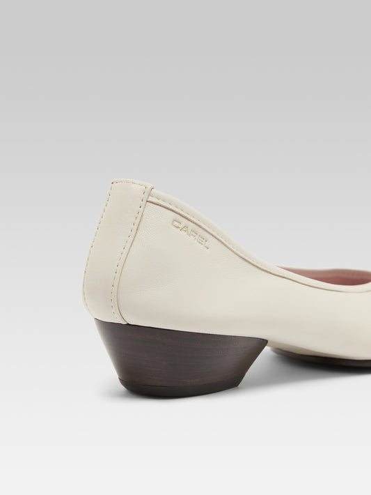 Carlotta - Ballerines cuir ivoire - Image numéro 4