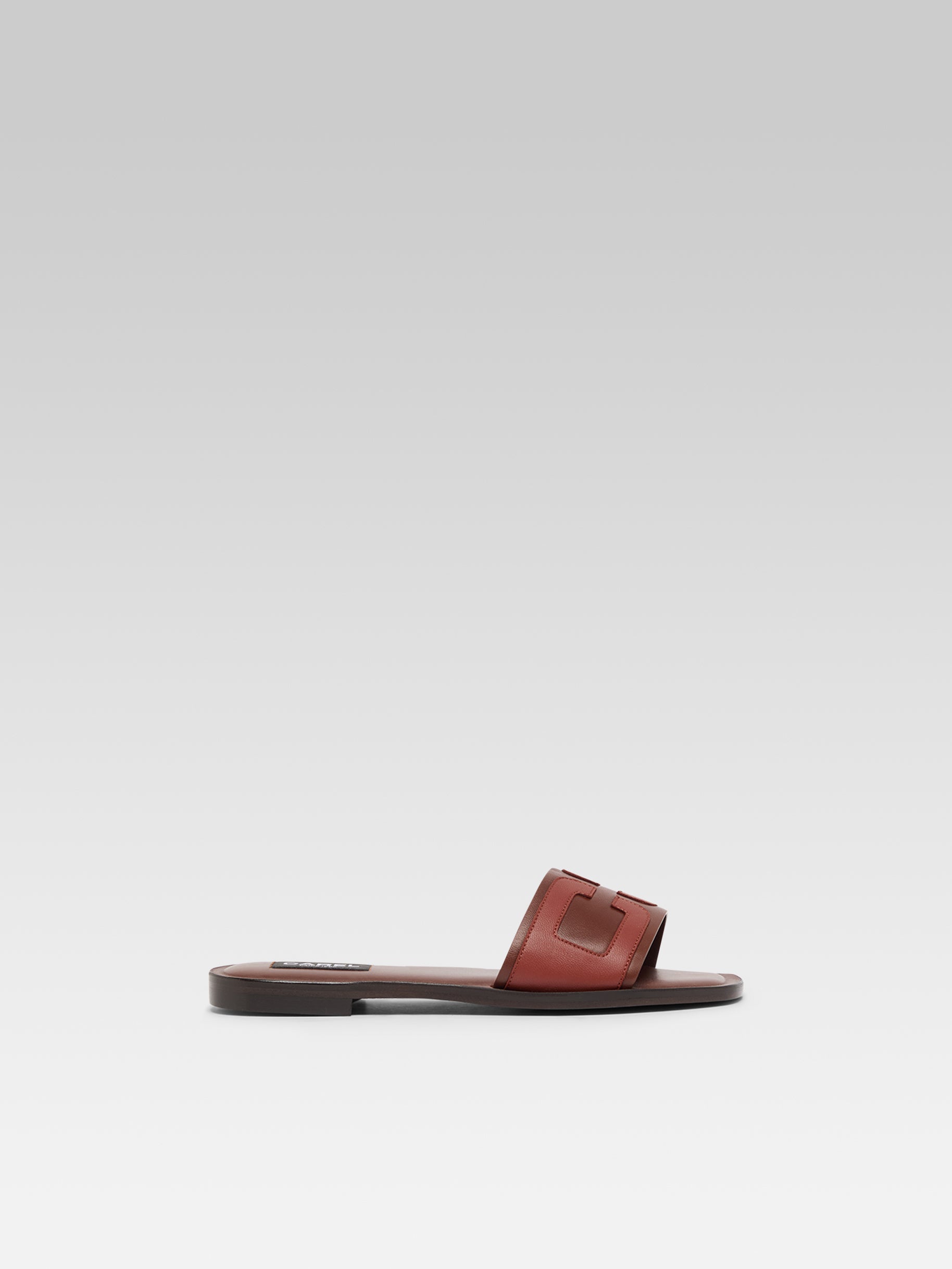 Brasilia - Mules cuir marron et cognac - Image numéro 1