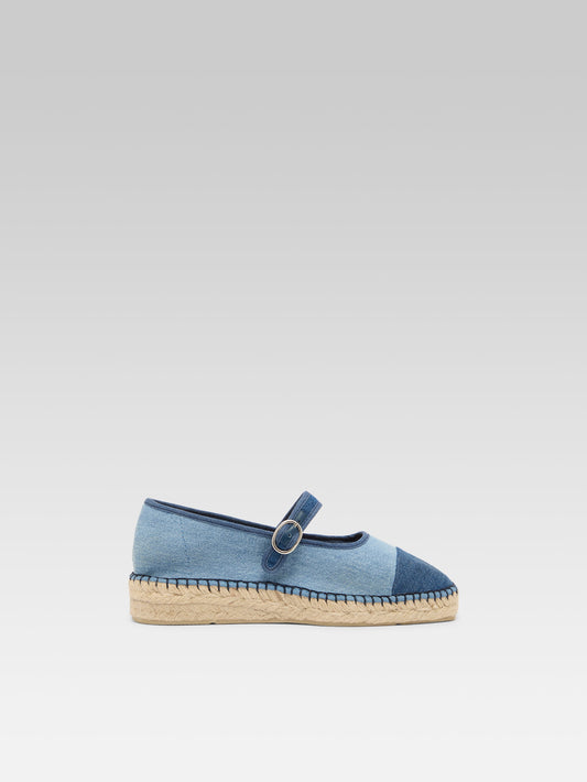 Paraiso - Espadrilles babies tissu bi-jeans