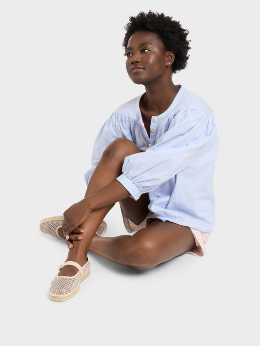 Lagoa - Ivory mesh Mary Jane espadrilles - Image number 8