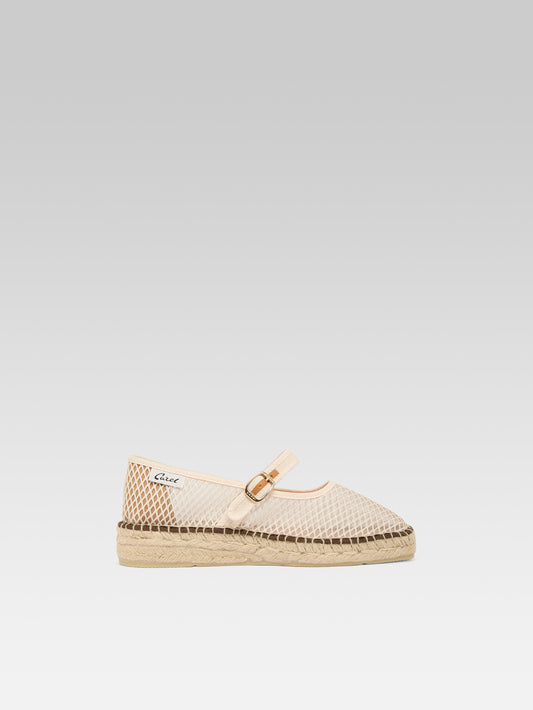 Lagoa - Espadrilles babies résille ivoire - Image numéro 1